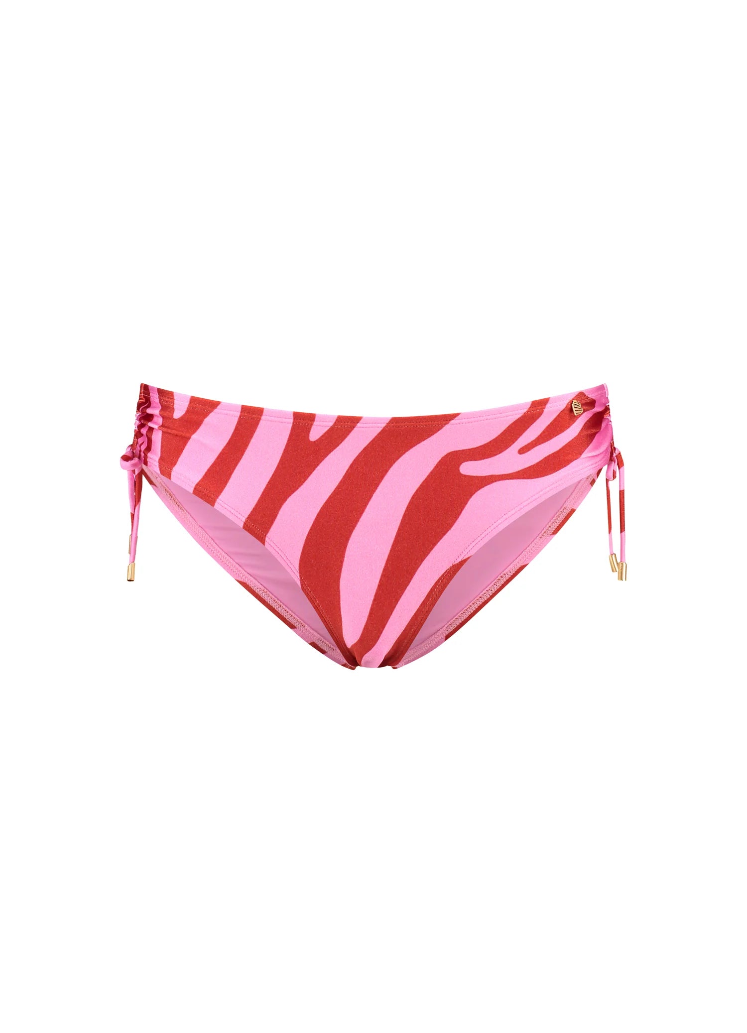 Beachlife | Lace Up Bikini Bottom | Pink Zebra