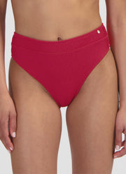 Beachlife | High Waist Bikini Bottom | Lipstick Red