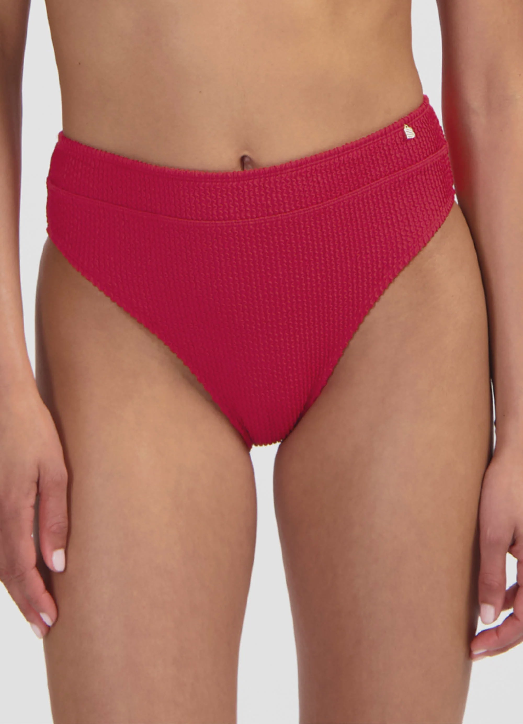 Beachlife | High Waist Bikini Bottom | Lipstick Red