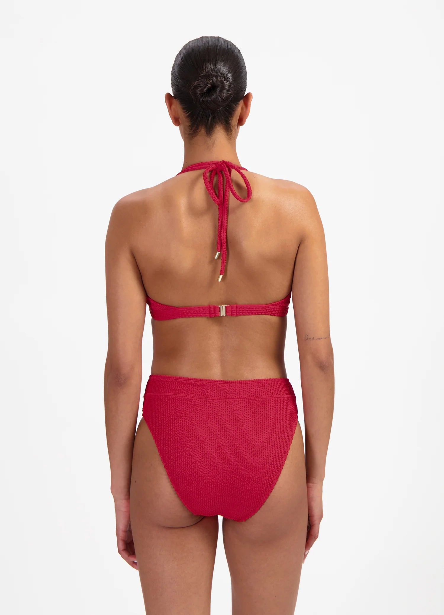 Beachlife | High Waist Bikini Bottom | Lipstick Red