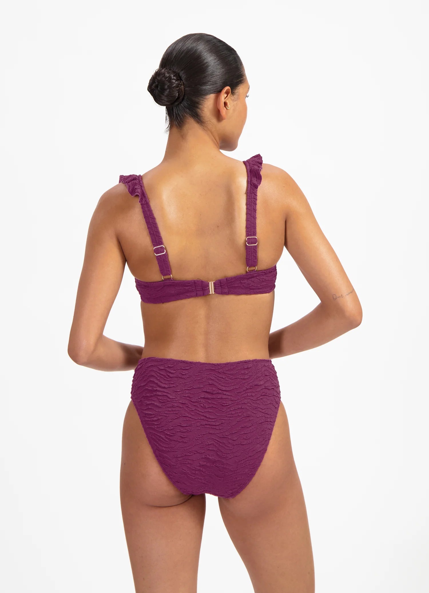 Beachlife | High Waist Bikini Bottom | Bright Plum