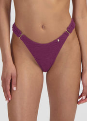 Beachlife | High Leg Bikini Bottom | Bright Plum