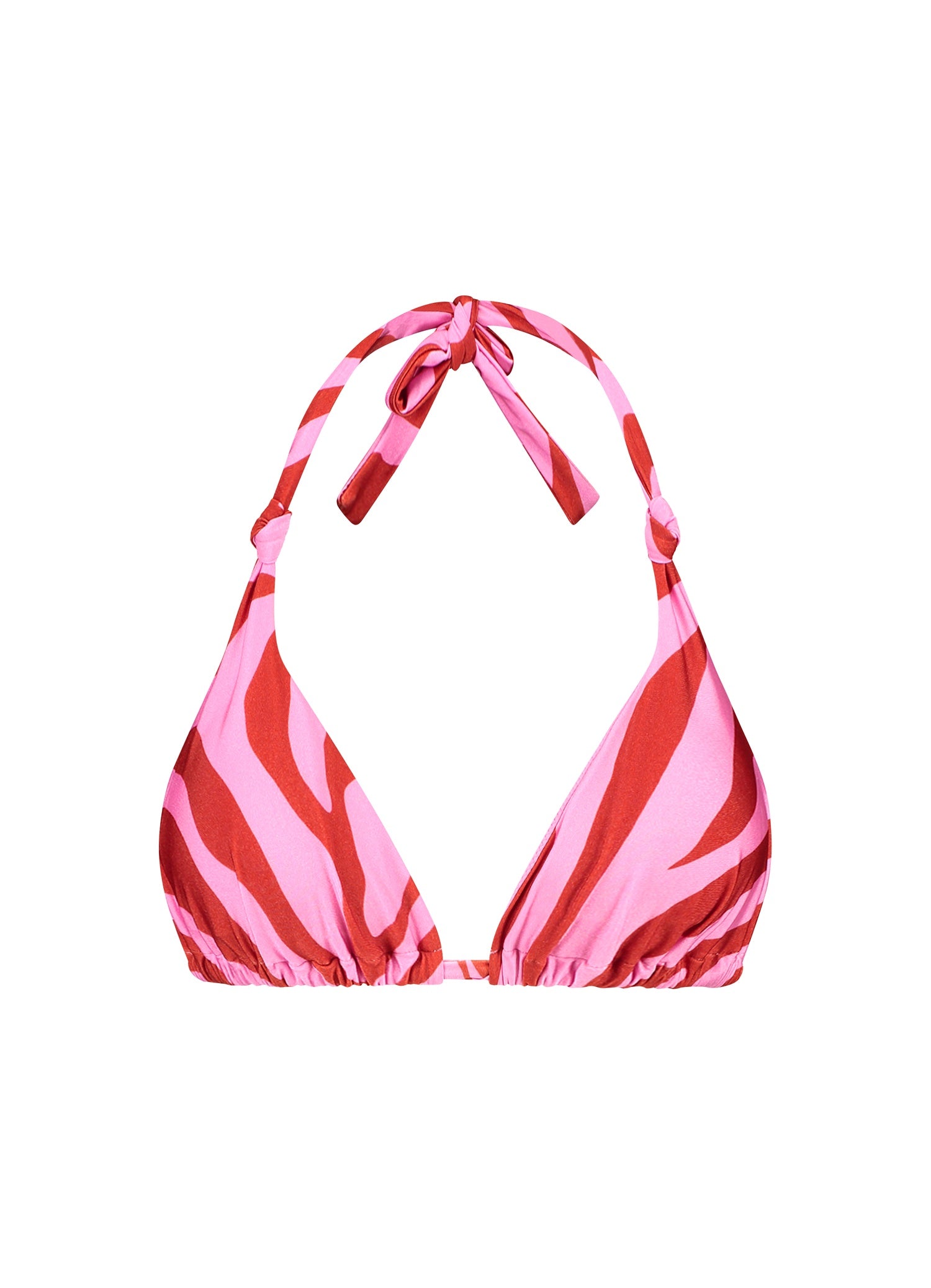 Beachlife | Triangle Bikini Top | Pink Zebra