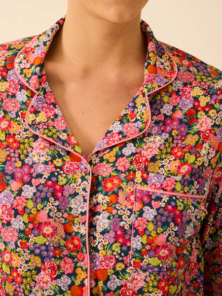 Stripe & Stare | Long Pyjama Set | Botanical Bloom