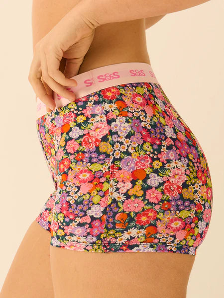 Stripe & Stare | Women's Boxer | Botanical Bloom