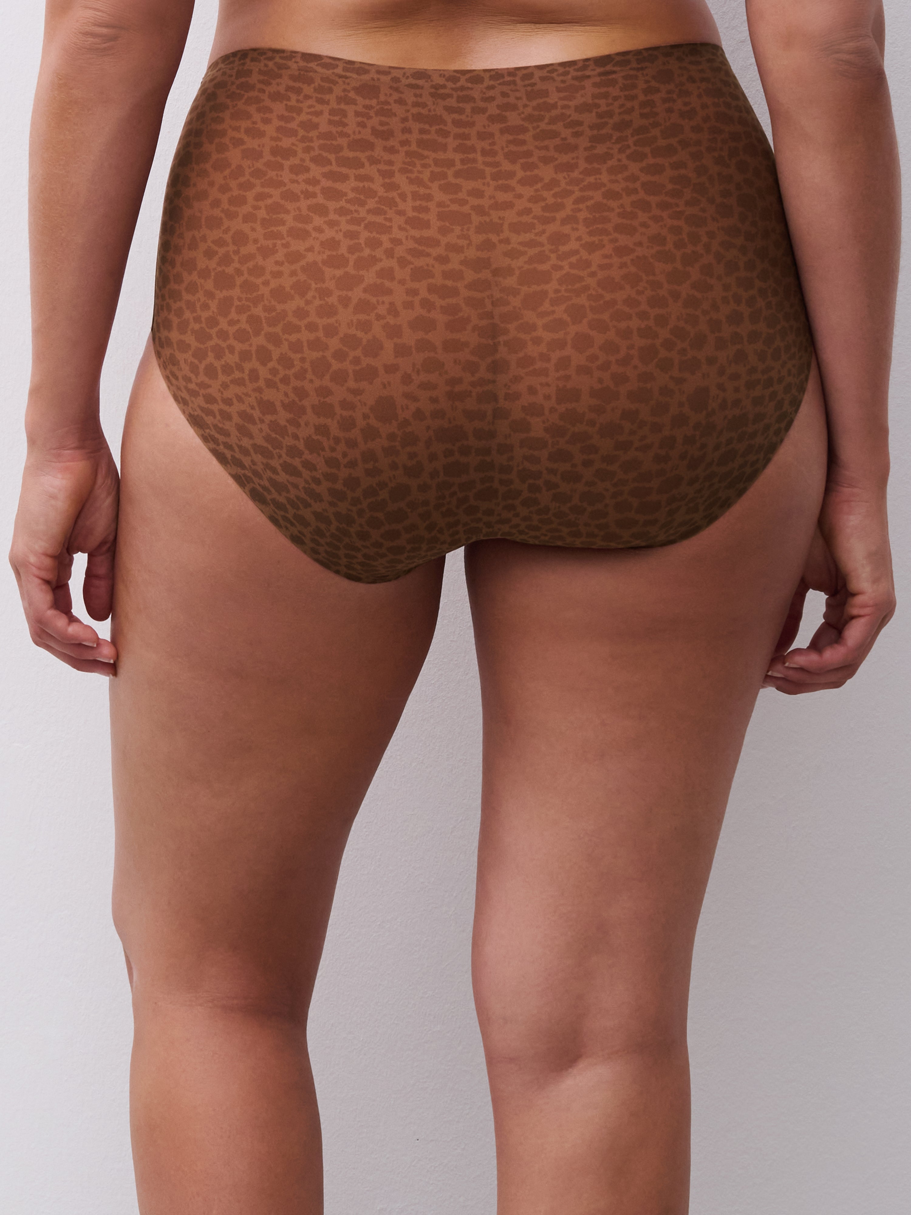 Chantelle | High Waist Brief | Wild Brown