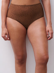 Chantelle | High Waist Brief | Wild Brown