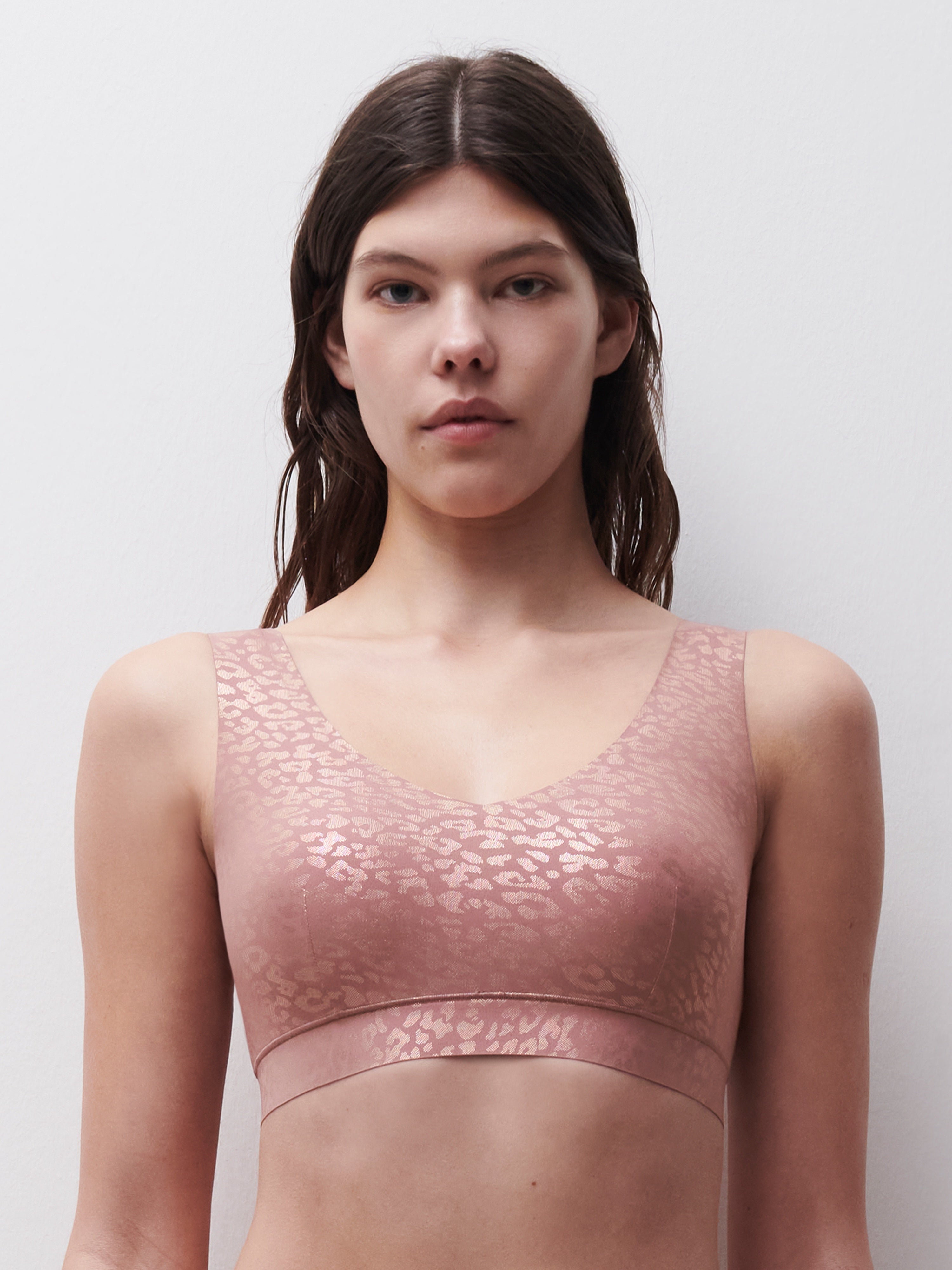 Chantelle | Padded Top | Pink Leo Shimmer
