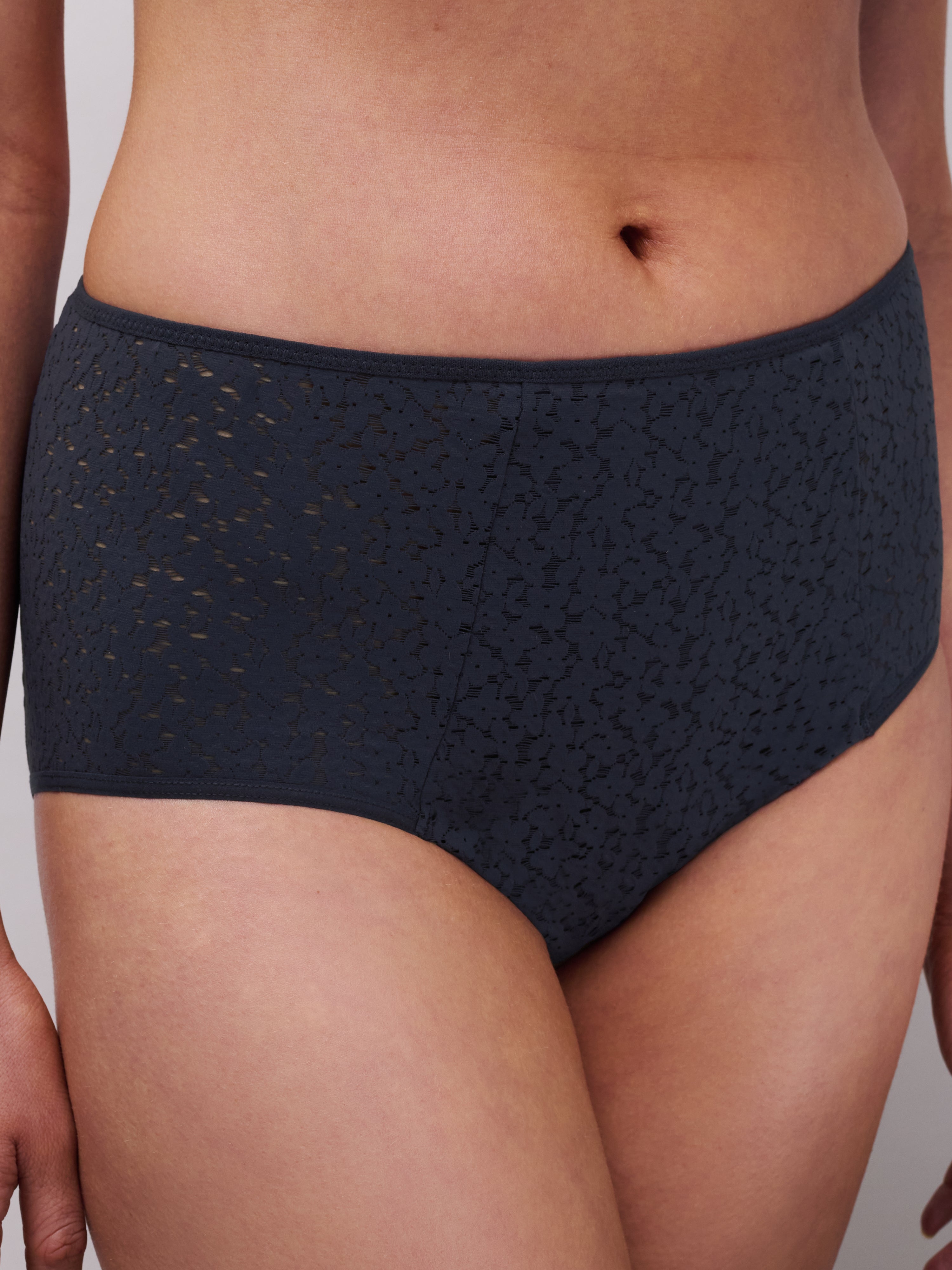 Chantelle | Norah High Waisted Full Brief | Ultramarine