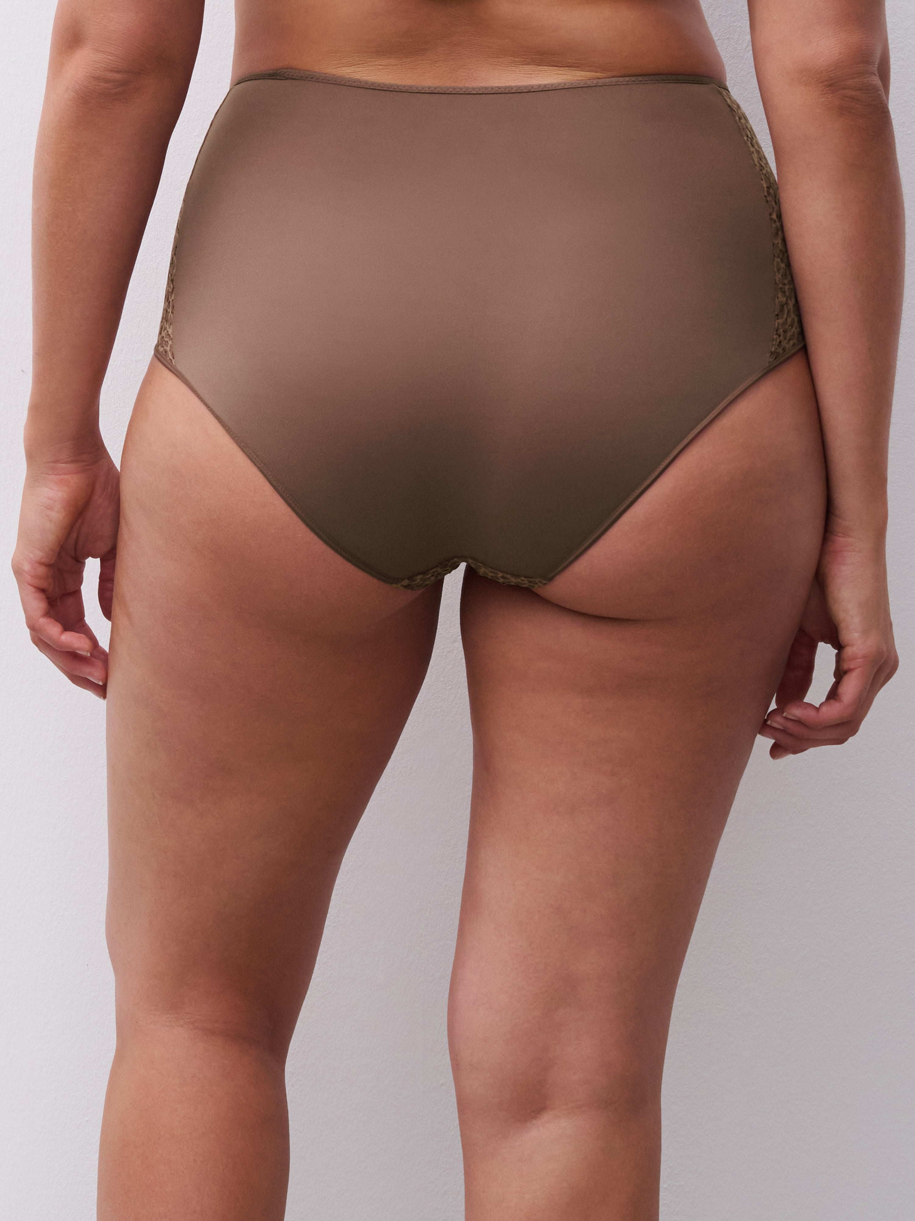 Chantelle | Norah High Waist Brief | Wild Brown