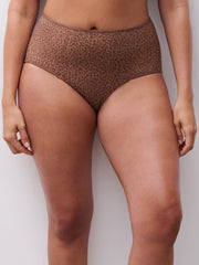 Chantelle | Norah High Waist Brief | Wild Brown