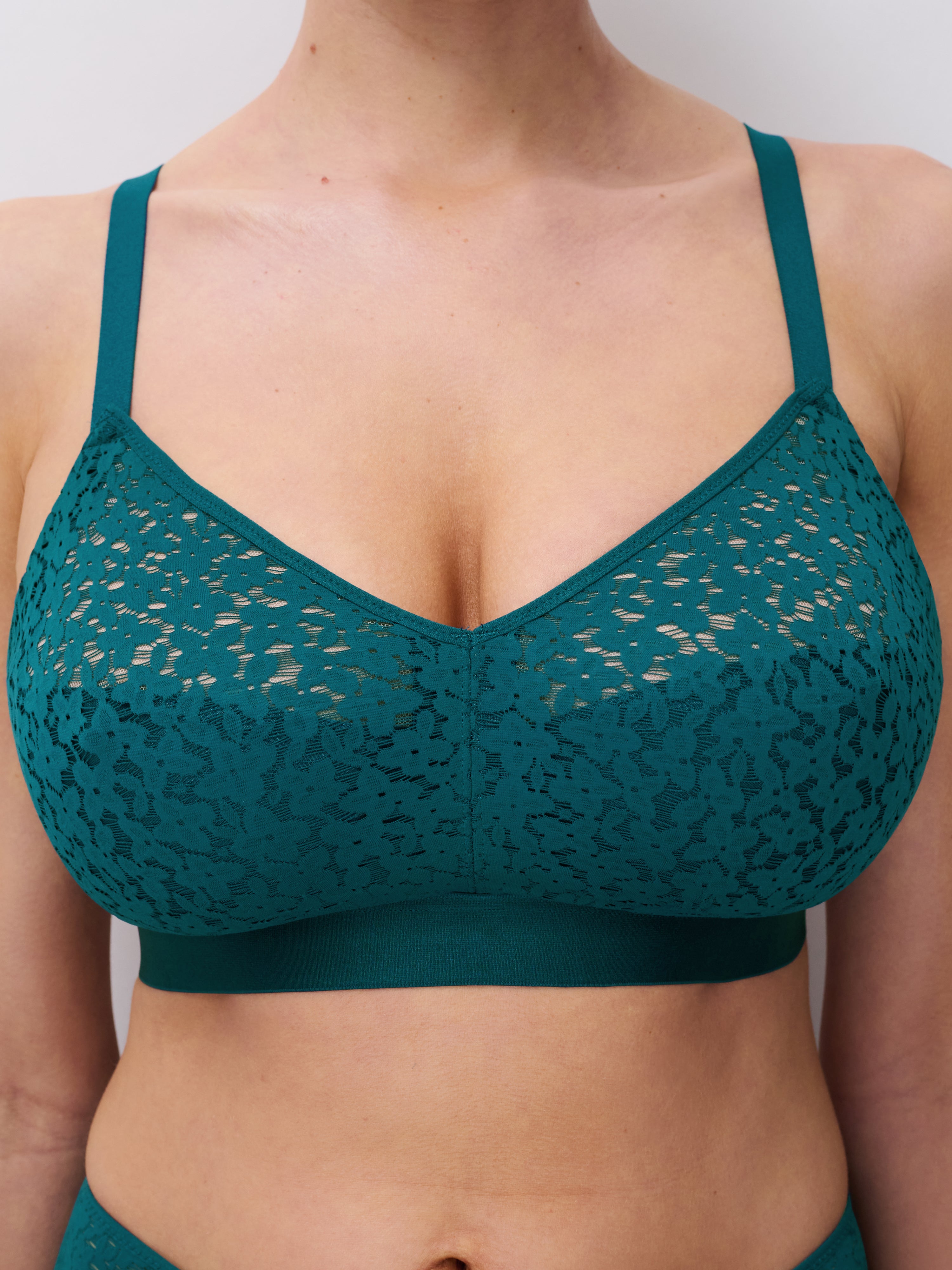 Chantelle | Norah Wirefree Support Bra | Oriental Green