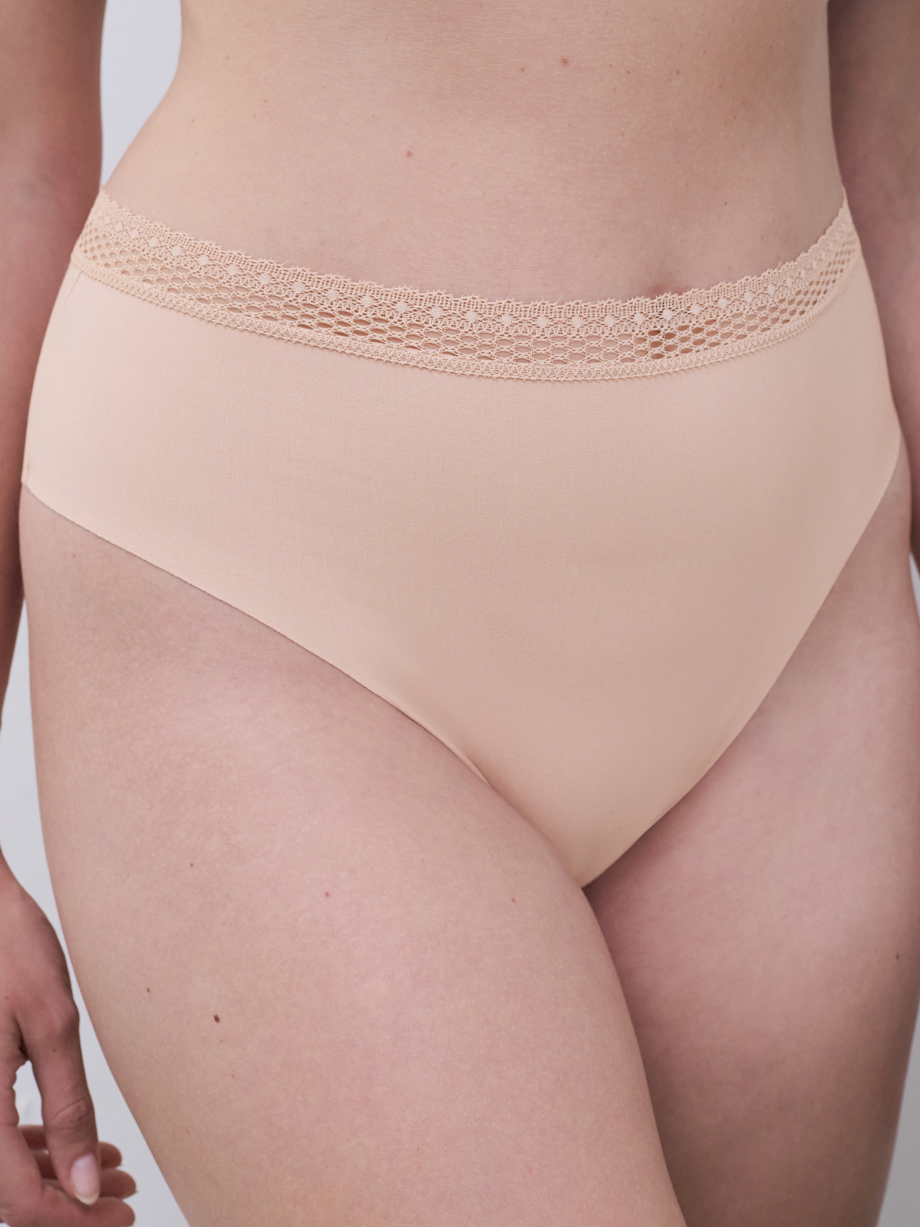 Chantelle | Cozy Chic High Cut Brief | Clay Nude