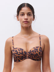 Chantelle | Sauvage Bandeau T-shirt Bikini Top | Wild Leopard