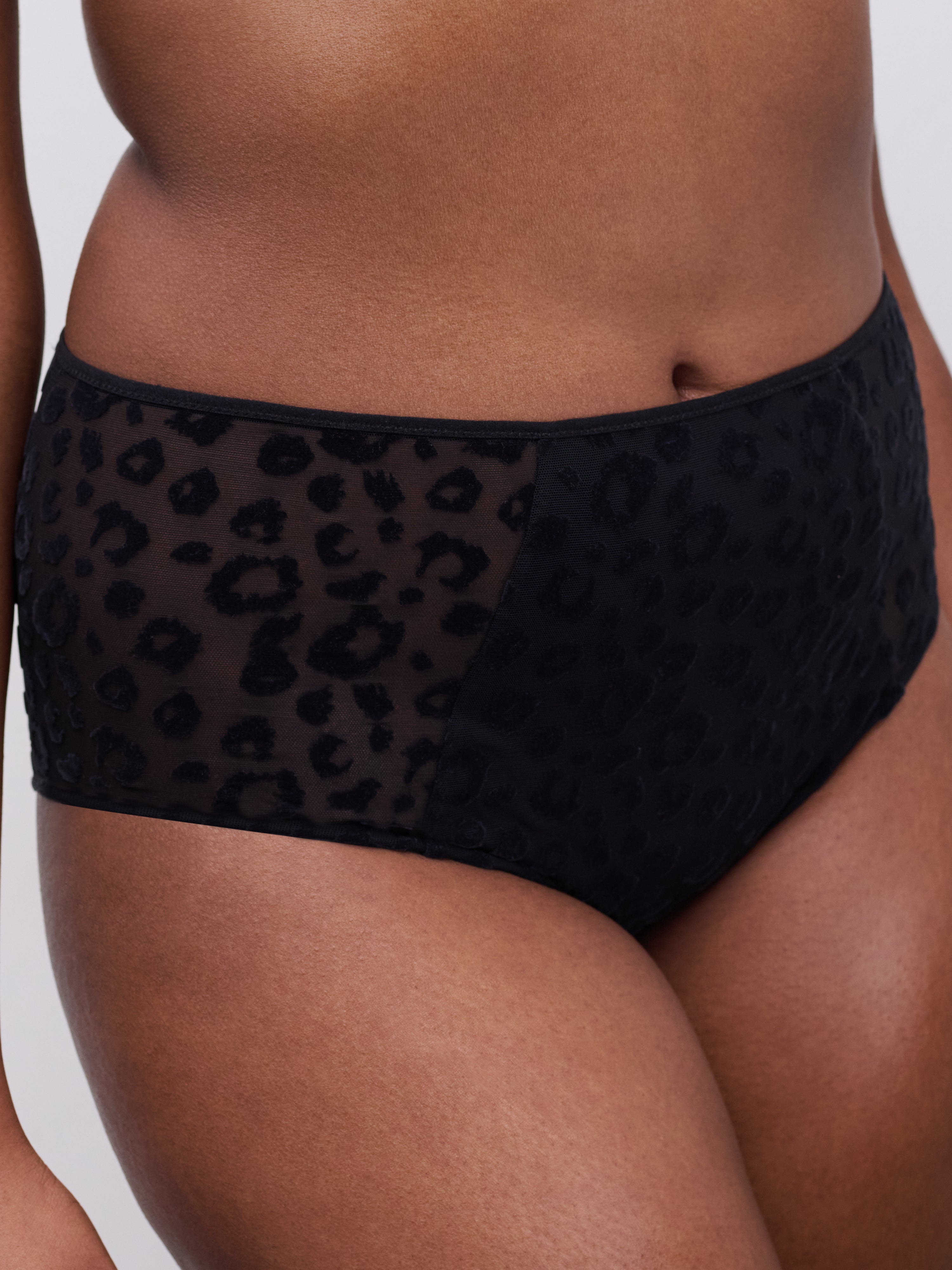 Chantelle Pulp | Girls High Waist Full Brief | Black