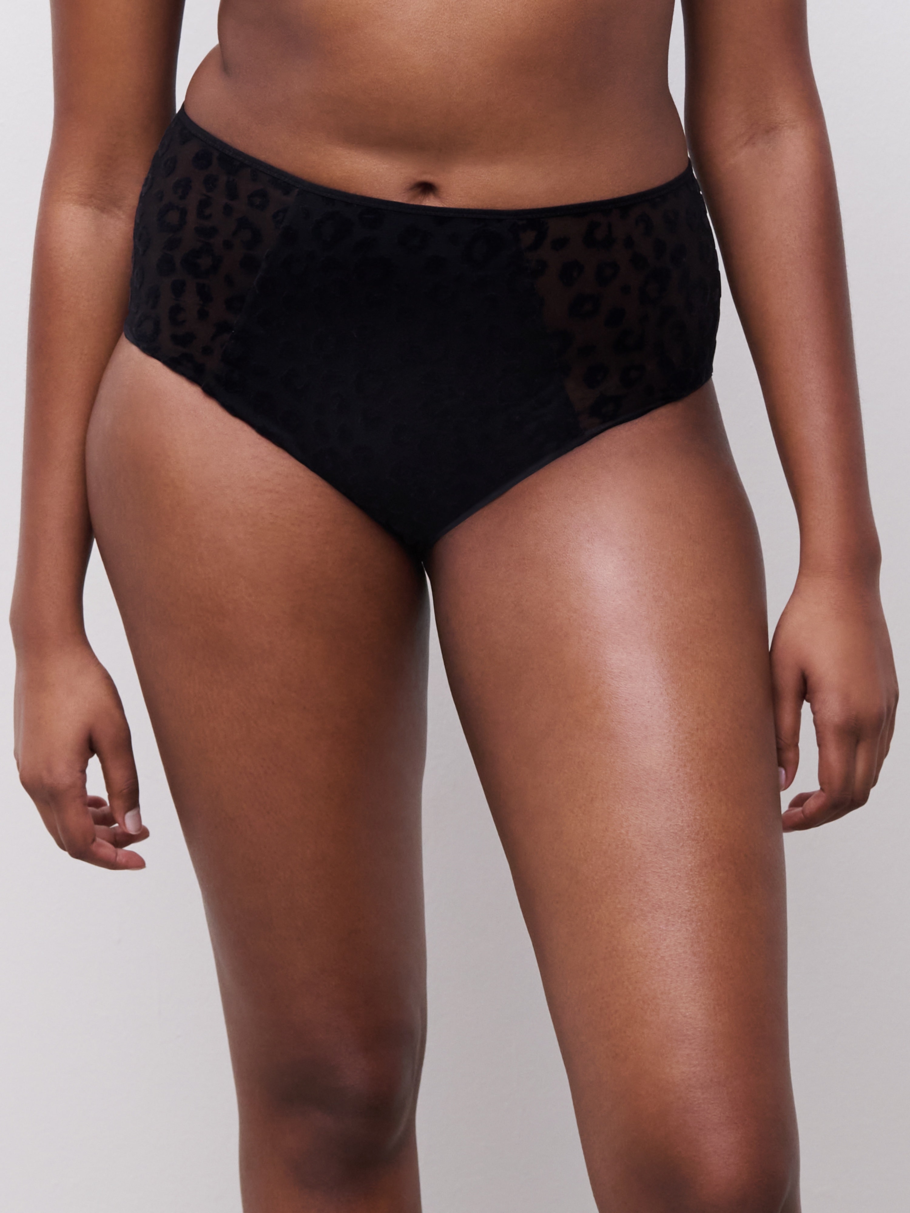 Chantelle Pulp | Girls High Waist Full Brief | Black