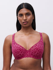 Chantelle Pulp | Girls Plunge Moulded Bra | Fuchsia