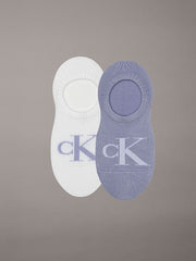 Calvin Klein | 2 Pack Invisible Socks | Purple / white