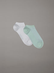 Calvin Klein | 2 Pack Ankle Socks One Size | Turquoise