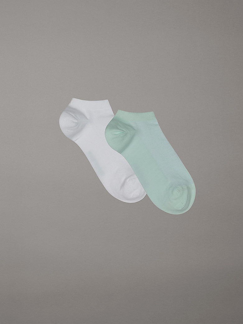 Calvin Klein | 2 Pack Ankle Socks One Size | Turquoise
