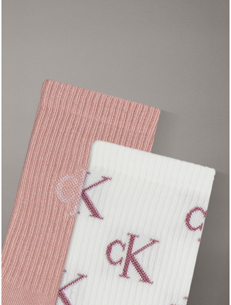 Calvin Klein |4 Pack Metallic Logo Crew Socks Gift Set | Multi color