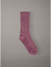 Calvin Klein | Soft Rib Home Sock 1 Pair | Vintage Plum