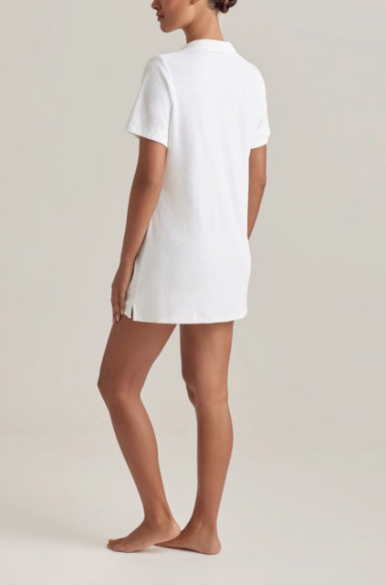 Ralph Lauren | Terry Collar Dress | White