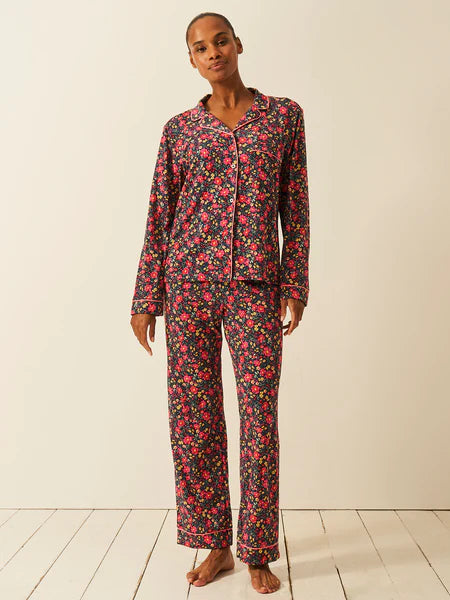 Stripe & Stare | Long Pyjama Set | Cherry Bloom