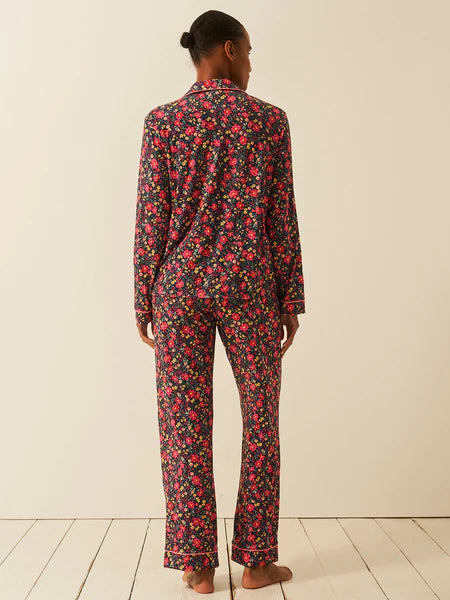 Stripe & Stare | Long Pyjama Set | Cherry Bloom