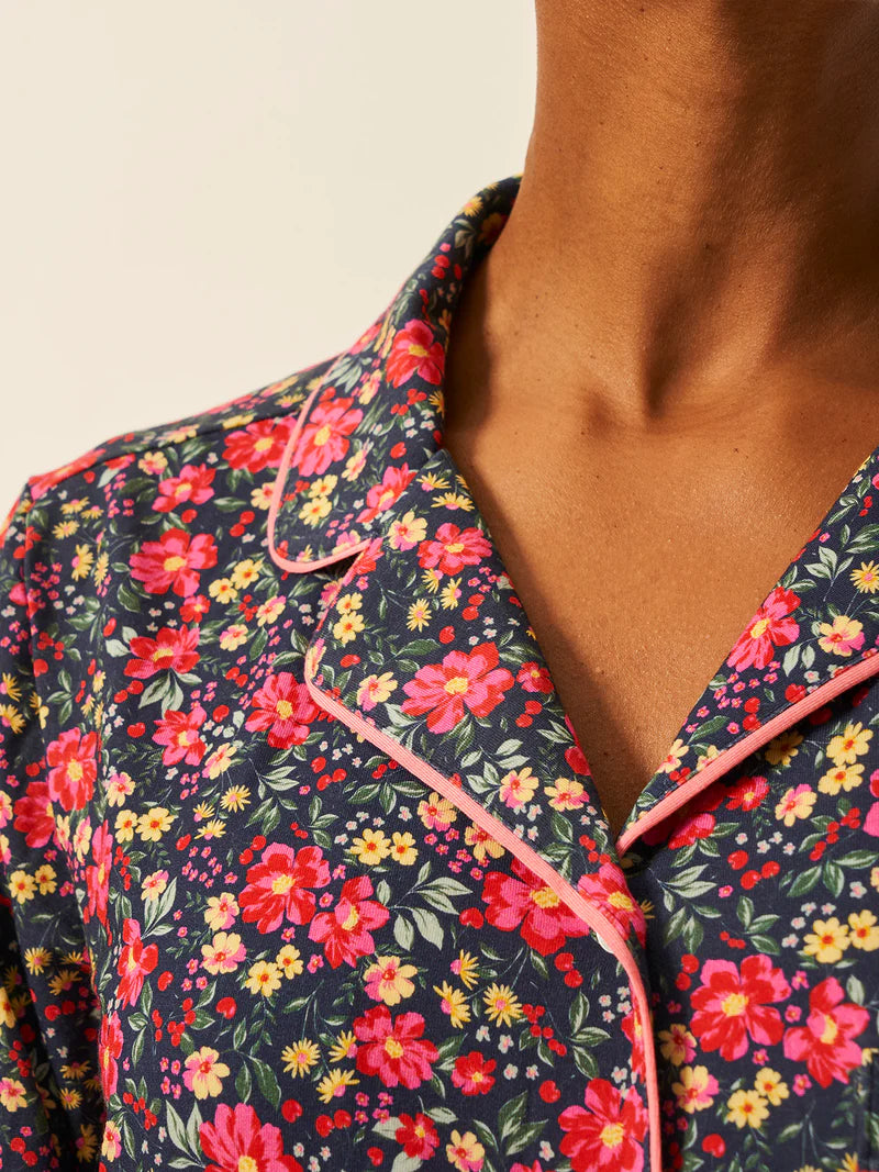 Stripe & Stare | Long Pyjama Set | Cherry Bloom