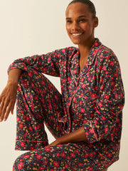 Stripe & Stare | Long Pyjama Set | Cherry Bloom