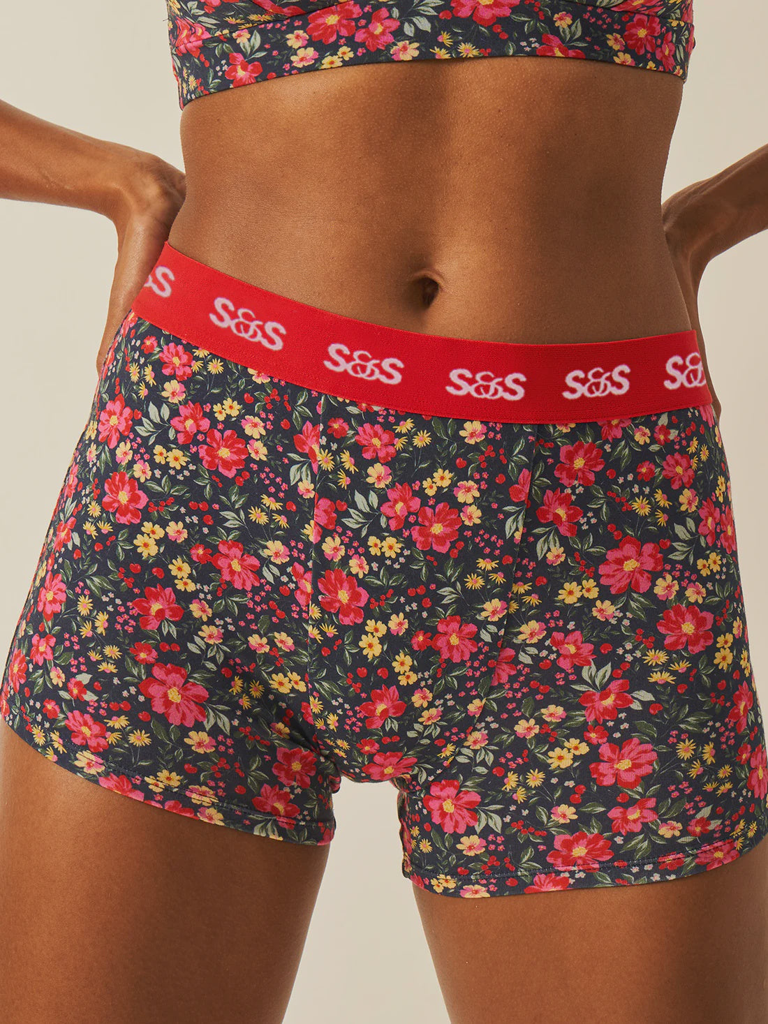 Stripe & Stare | Women's Boxer | Cherry Bloom