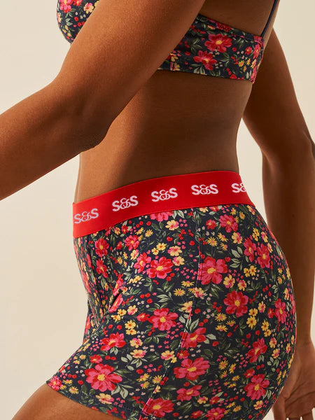 Stripe & Stare | Women's Boxer | Cherry Bloom