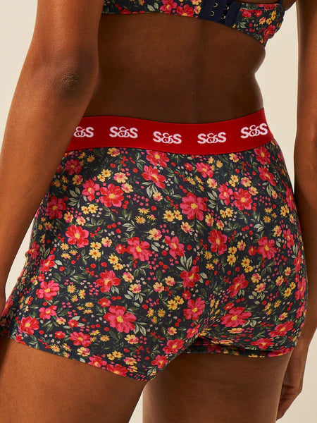 Stripe & Stare | Women's Boxer | Cherry Bloom