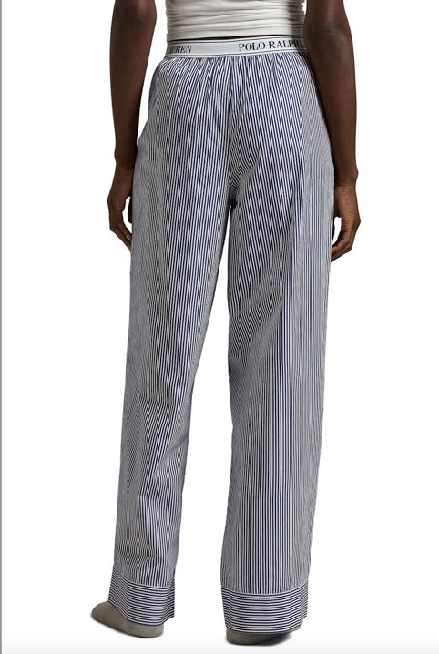 Polo Ralph Lauren | Long Poplin Pyjama Bottoms | Navy Stripe
