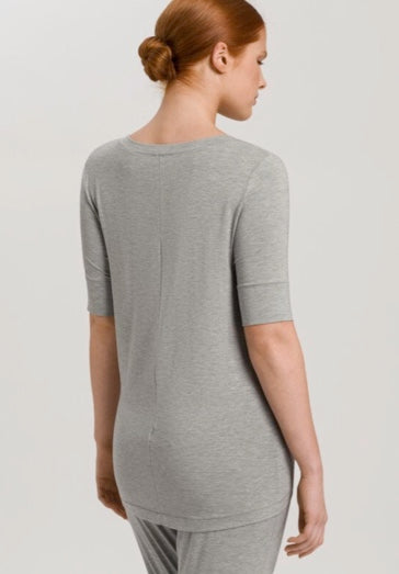 Hanro | Short Sleeved Top | Grey