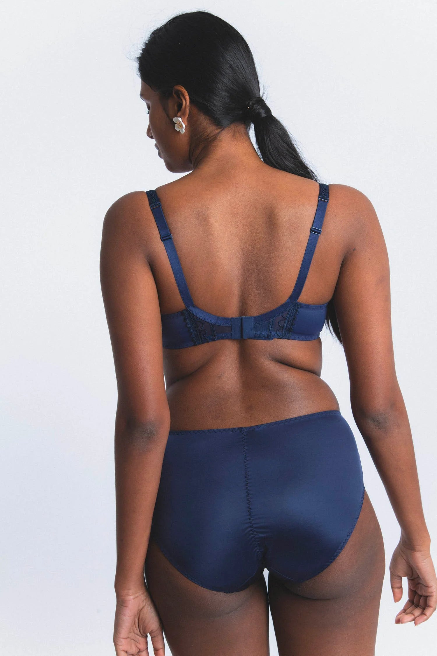 Maison Lejaby | Muse Embroidered Panty | Dark Night