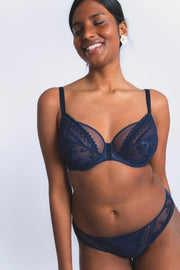 Maison Lejaby | Muse Balconette Bra | Dark Night