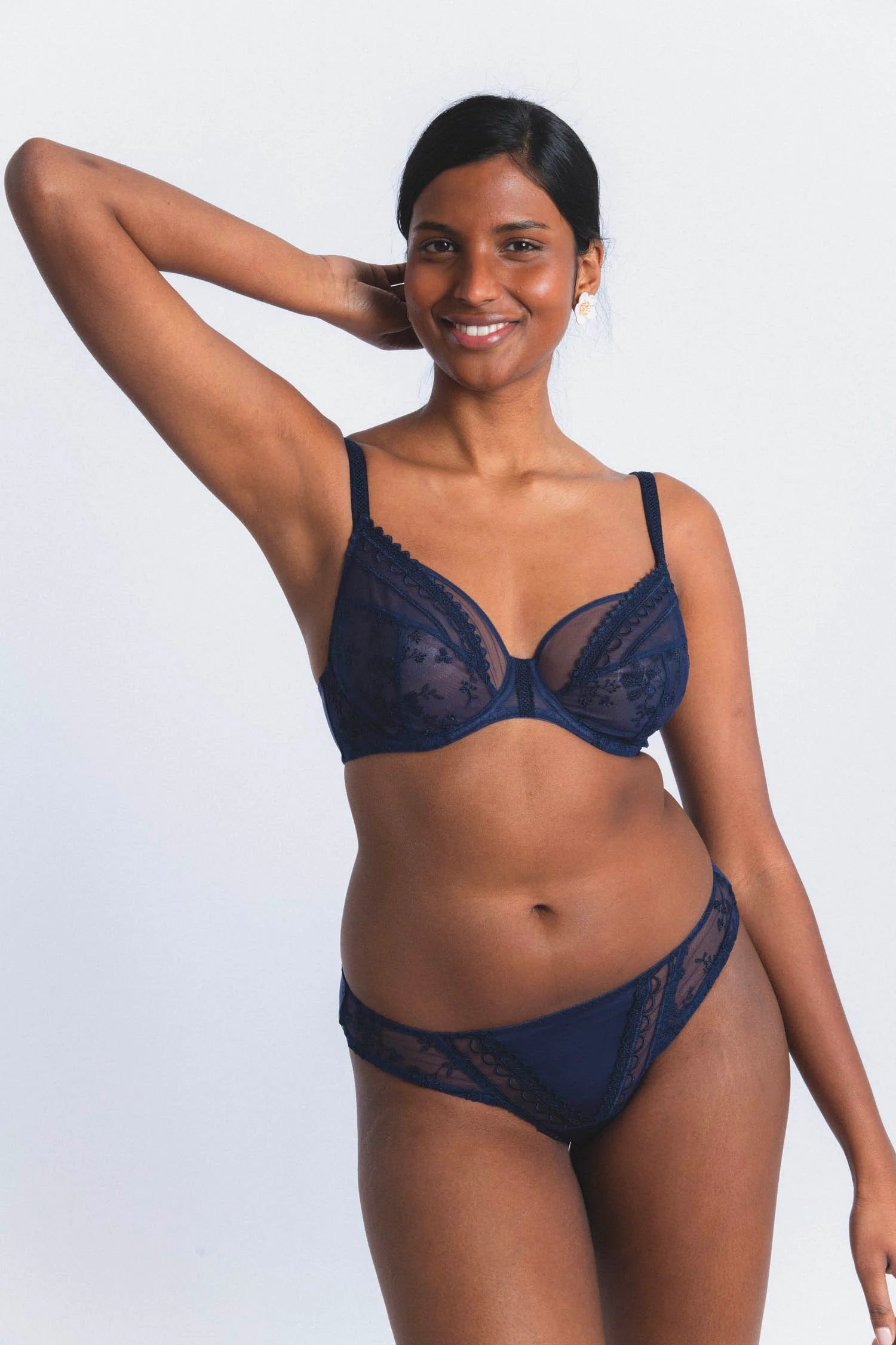 Maison Lejaby | Muse Balconette Bra | Dark Night