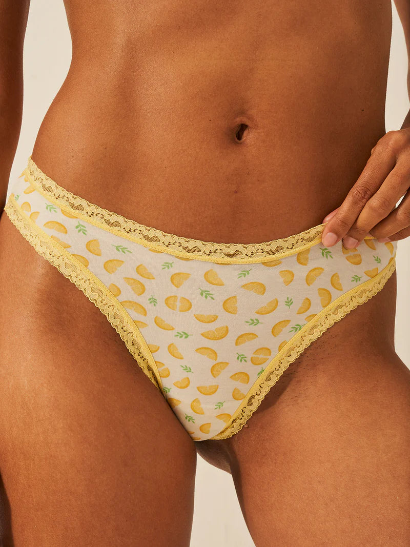 Stripe & Stare | Emily English X S&S Thong Four Pack | Fruit Smoothie