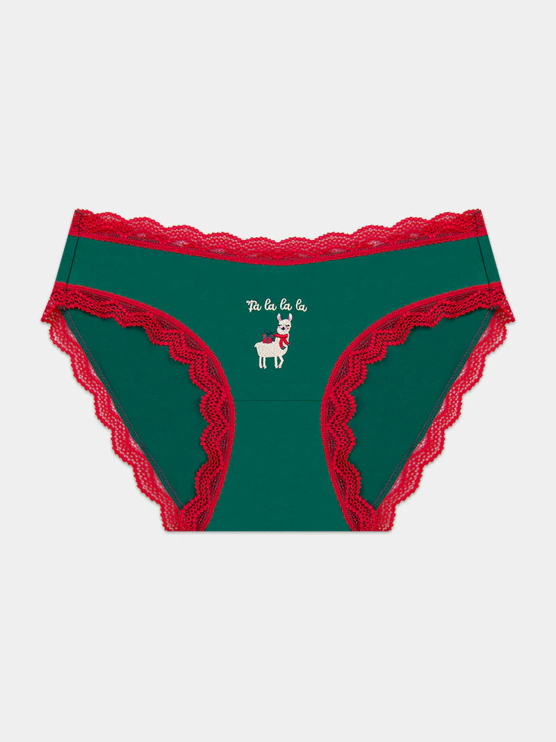 Stripe & Stare | The Original Knicker | Falalala Llama Embroidery