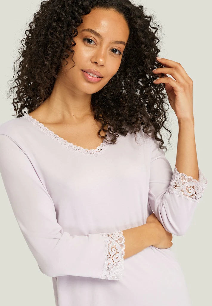 Hanro | Cotton Crop Sleeved Nightdress