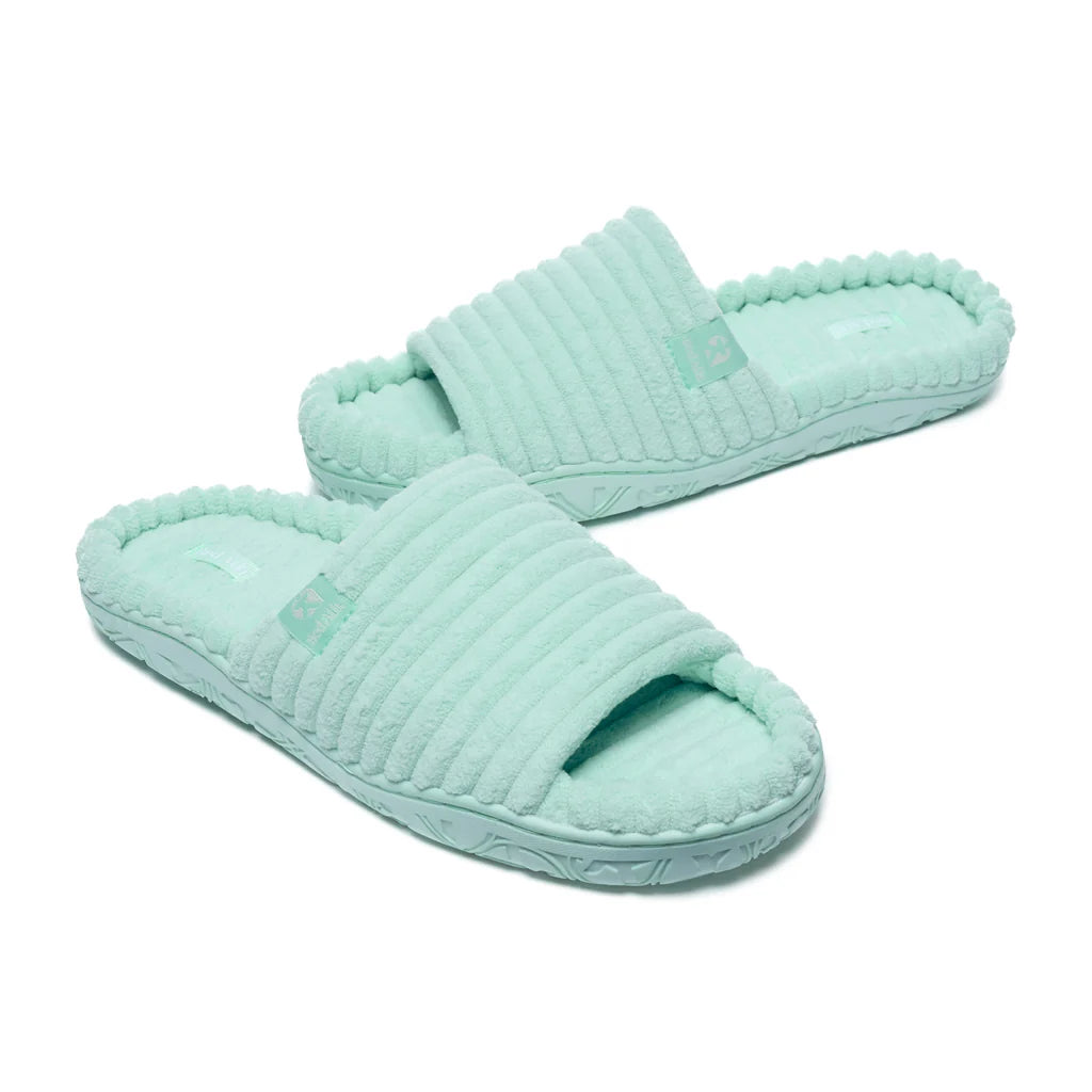 Bedroom Athletics | Judy Jumbo Cord Slipper Slider | Seafoam