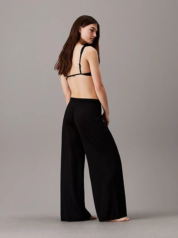 Calvin Klein | Sheer Knit Beach Pants | Black