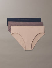 Calvin Klein | Bonded Flex Bikini Briefs 3 Pack | Shoreline/Cedar/ Sparrow
