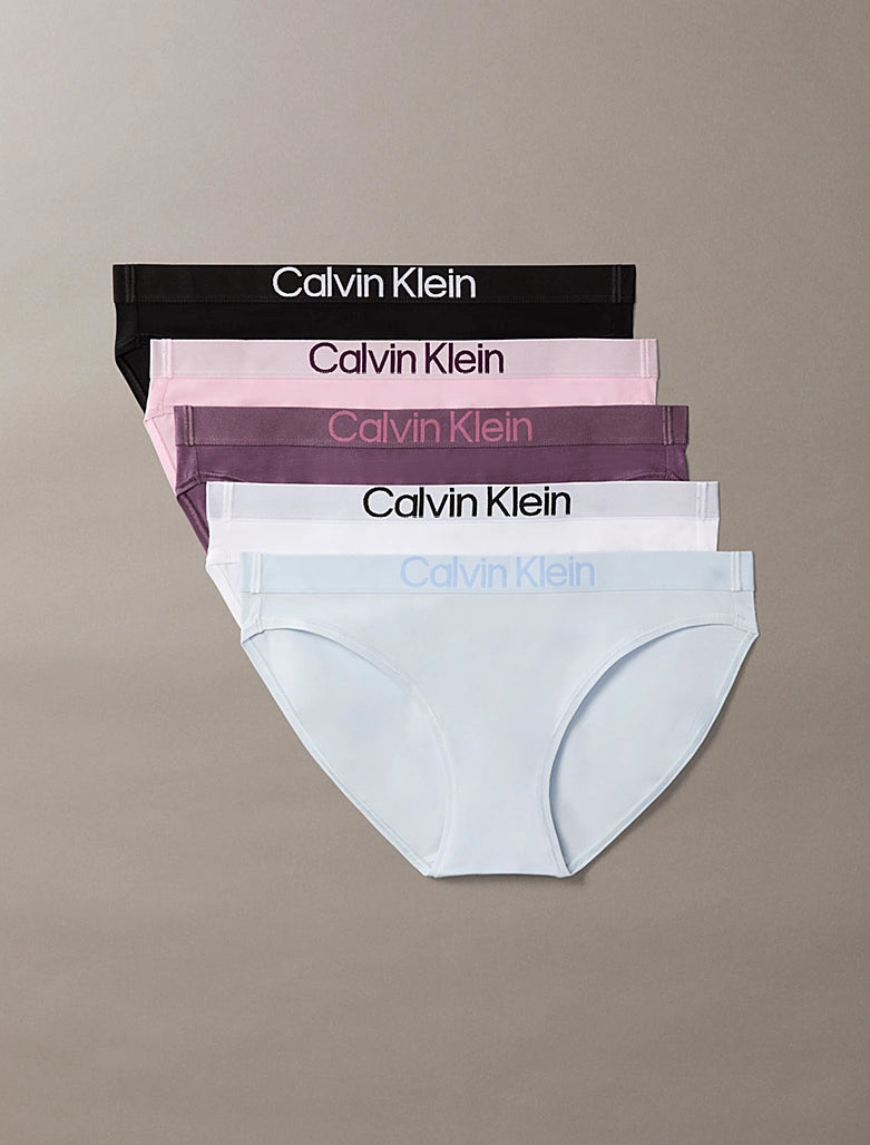 Calvin Klein | 5 Pack Bikini Briefs | Black/ Classic White/ Plein Air/Vinta