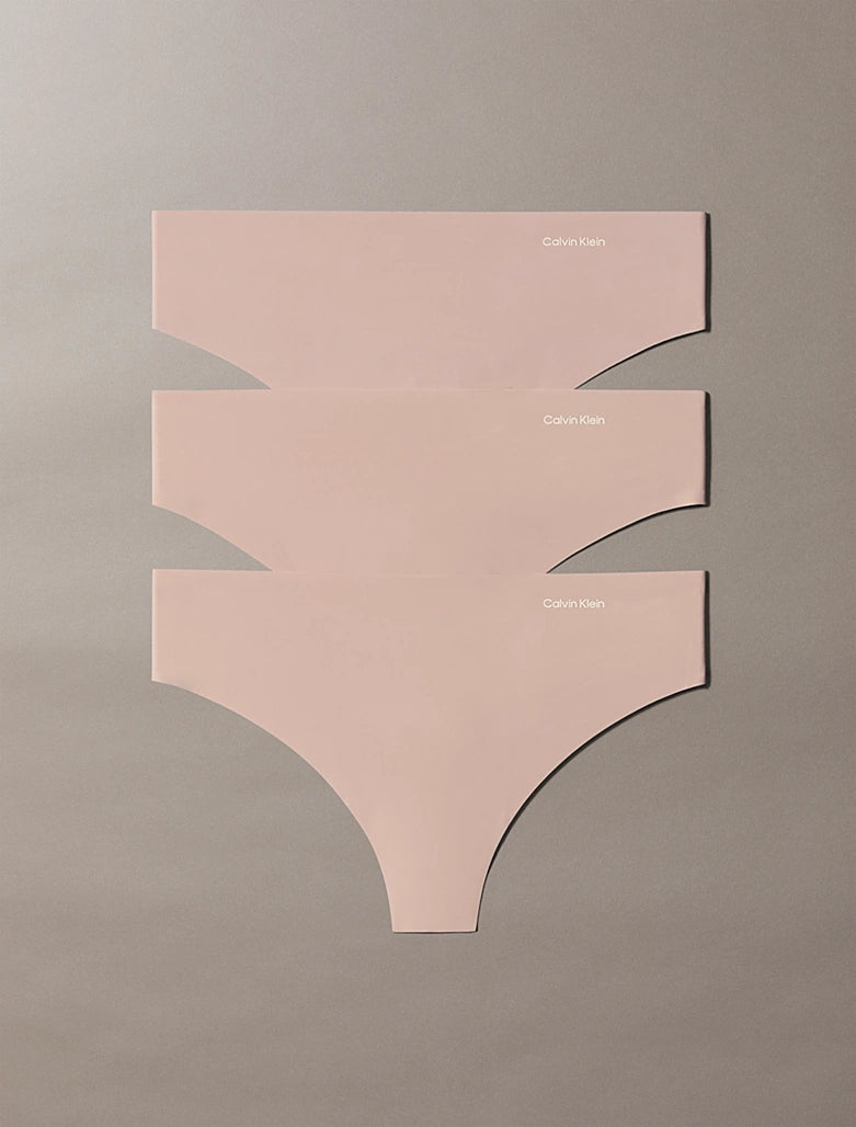 Calvin Klein | 3 Pack Thongs Invisible Microfibre Stretch | Cedar