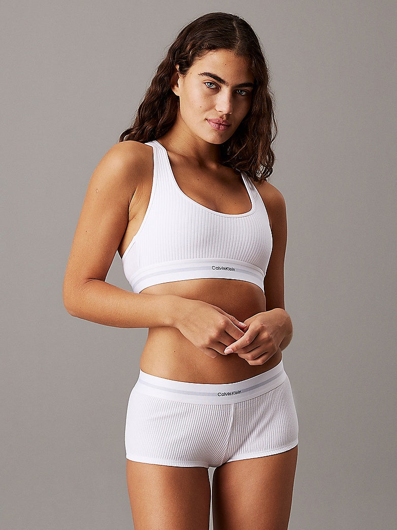 Calvin Klein | Cotton Modal Rib Hipster Panty | White