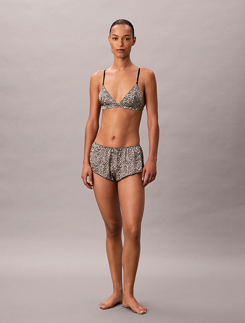 Calvin Klein | Unlined Triangle Bralette | Animal Print Temp