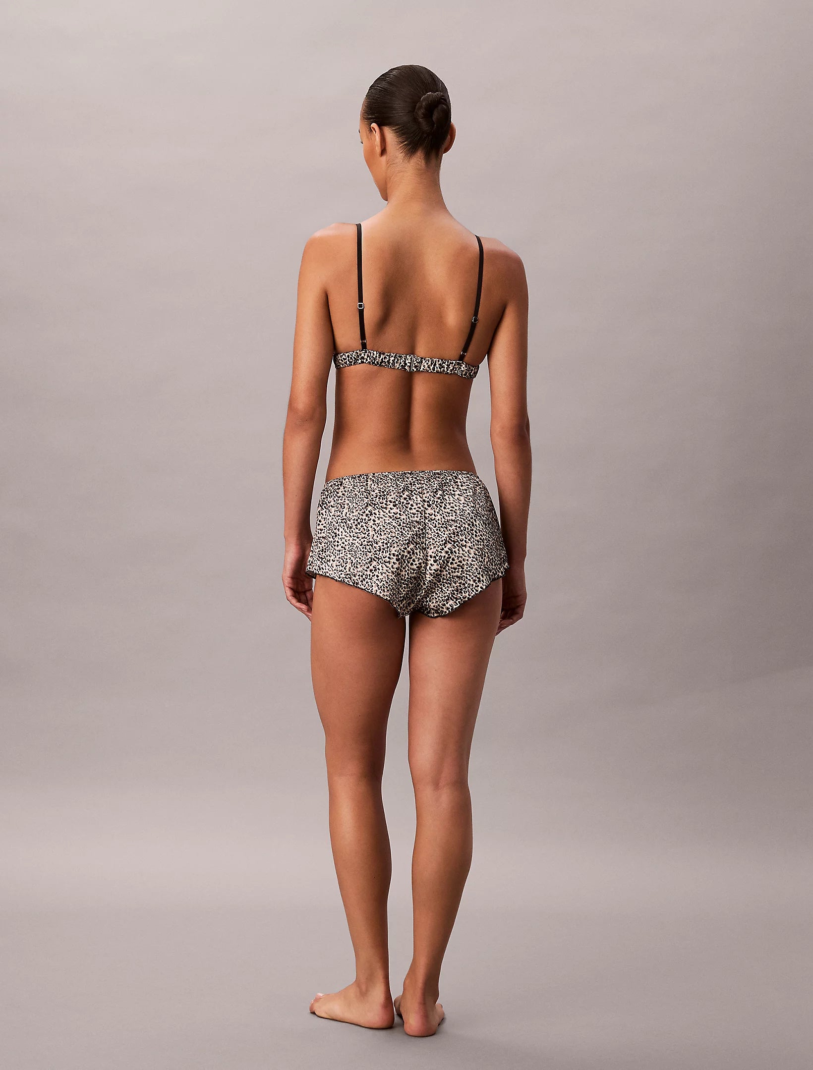 Calvin Klein | Unlined Triangle Bralette | Animal Print Temp